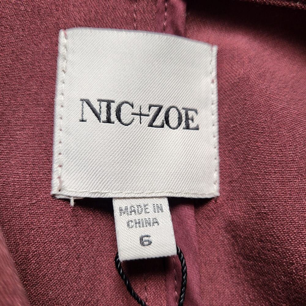 Nic+Zoe Avenue Redwood Double Breasted Stretch Blazer Size 6 NWT - Picture 9 of 11